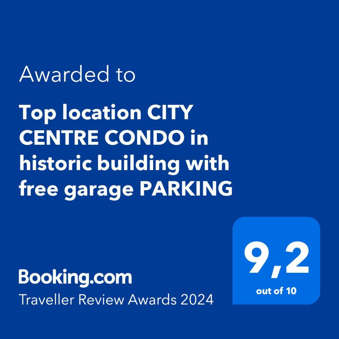 Top Location City Centre Condo In Historic Building With Free Garage Parking Liubliana Exterior foto